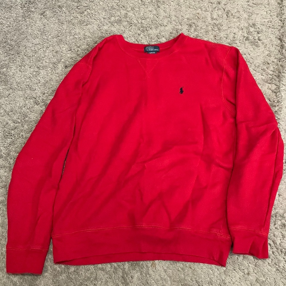 Red Polo Sweatshirt